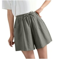 Aurouralne ženske kratke hlače Ženske kratke hlače visoko struk labavo ležerne kratke hlače za mršave