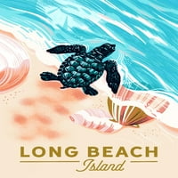 Dugi plažni otok, New Jersey, hrabar zbirka Explorer, kornjača i školjke, sigurno do mora, fenjera Press,