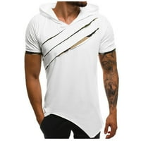 Košulje fragarn za muškarce Modna ličnost Muška boja Hoodeie Sport Majica s kratkim rukavima Top bluza