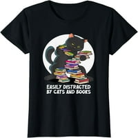 Lako odvrati mačke i knjige Funny Book Lover Majice Majice