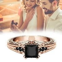 Valentines Rose Gold Prsten za vjenčani prsten za njezin romantični prsten, zaljubljeni dan