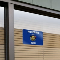 Wisconsin State Flag Home Business Office Sign