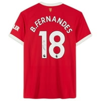 Bruno Fernandes Manchester United Autographied - Home Jersey