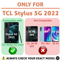 Talozna tanka futrola za telefon kompatibilna za TCL Stylus 5G, Rainbow marihuana Print, lagana težina, fleksibilna, meka, SAD