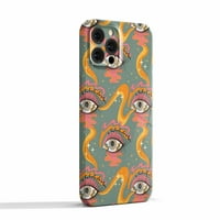 Kućište psihodeličnih očiju za iPhone pro max, estetsko umjetničko dizajn Zaštitna futrola