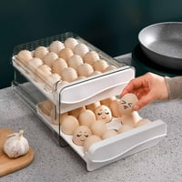 Držač za skladištenje jaja sa poklopcem velikih kapaciteta Stilovi za samostalno sloj za skladištenje jajeta za kuhinju