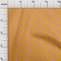 Onuone pamučna svila senkta žuta tkanina blok haljina materijala od tkanine za ispis od dvorišta široko-i6