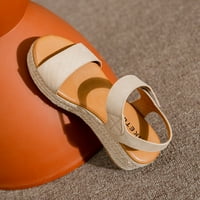 OAVQHLG3B ženske modne parove cipele platforme otvoreni nožni klizajući temperament klinast pijesak