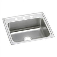 Elkay Lrad Gourmet 25 Jednokrevetni pad od nehrđajućeg čelika kuhinjskog sudopera - slavina