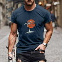 Leesechin ponude Muška majica Casual Okrugli vrat 3D digitalni ispis Pulover fitness sportske kratke
