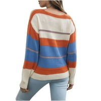 Vivianyo HD džemperi za žensko čišćenje plus veličine Ženski džemper s V-izrezom Loše i zimski džemper