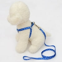 Pas Šareni ispisani kabelski remen za kabelskog snopa za male i srednje pse podesive mekane ručke za