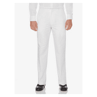 Kubavera muške posteljine pamučne haringe za teksturirane casual hlače svijetlo bijela 44x34