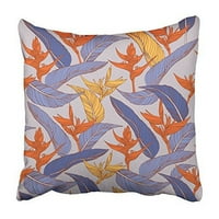 Blue Paradise Tropsko cvijeće Šarene listove Afrike Prekrasan biologijski jastučni jastuk za ptice