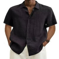 Sanviglor muns majica kratki rukav vrhovi rever izrez majica Redovna fit bluza Sport Tee Purple M