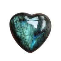 Tyyfunny Crystal Labradoritel Palm Stone Healing Quartz dragulje zabrinjavajuće kamen srčani oblik