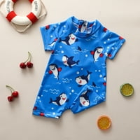 TODDLER Baby Boy Rash Guard kupaće kostimi Dječji morski psi Ispis kupaćih odijela za surfanje sunca