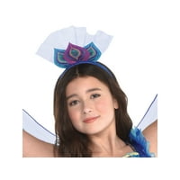 Amscan Lijep paun kostim za djevojčice, veličine srednje, uključuje detaljnu haljinu, odgovarajuća krila i traka za glavu