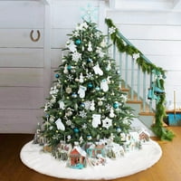 Bijela suknja Xmas Tree Božićne tepihe osjetljive božić