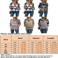 GLONME geometrijska dukserica za žene za žene labavo Fit Sport pulover patchwork s kapuljačnim vrhovima