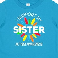 Inktastic Podržavam svoju sestru autizam svjesnost poklona dječaka ili majica za bebe