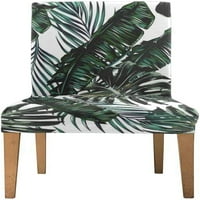 Tropicno dlan lišće džungle cvjetni dizajn Stretch stolica za zaštitni sjedalo klizač za blagovaonicu