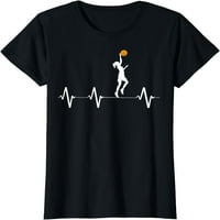 Žene vrhovi košarkaške košulje za žene i djevojke Majica Poklon posada Crta majice Crni tee