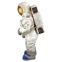 Moon Man Astronaut statue, bacač u dizajnerskoj smoli, detalji materijala: smola