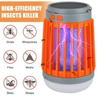SKSLOEEg ZapTech komarca zapper, bežični solarni i USB punjenje, najbolji komar za mosquito za vanjski i unutarnji