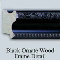 Charles Demuth Black Ornate Wood Framed Double Matted Museum Art Print pod nazivom - Djevojka povlačenje
