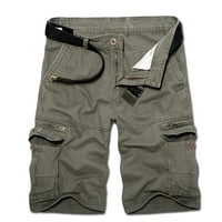 Teretne hlače za muškarce Muške vintage teretne kratke hlače Summer Sports Leisure Jogging Hratke Green