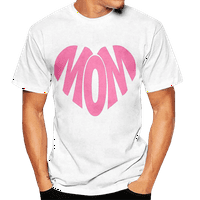 Mama majica za žene smiješna majčinska majica majica mama pismo Ispis Tees Summer casual top za djecu