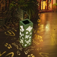 DPYSESERENSIO solarni lampioni vanjski viseći lampica, izdubljeni metalni dekor fenjer, vodootporan