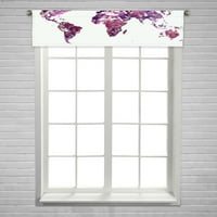 Karta svijeta Prozor zavjesa za zavjese