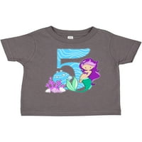 Inktastični peti rođendan sirena poklon toddler majica Toddler Girl