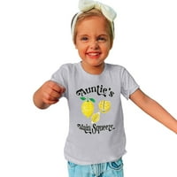 Mala djeca i Big Kids Auntie's Main Squeez Cartoon Print Boys Girls vrhovi kratkih rukava majice veličine