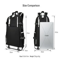 BZDAISY multi-džepni ruksak s USB punjenjem i 15 '' prijenosom prijenosnog računala - temanski temnik DanganronPa za djecu Teen
