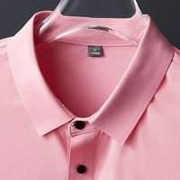 Polo T majice za muškarce Modni ležerni ledeni svileni materijal visoke smisla Teniske košulje plave l