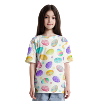 Slatka majica za tiskanu zeko, TOP O-izrez casual modna odjeća, dijete, # 04