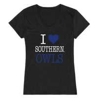 Ljubav Južni Connecticut Državni univerzitet Sove Ženske majice Tee