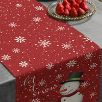 Lulshou Božićni ukrasi, Božićni kućni materijal Dobavljač pletena tkanina stola za trkač kreativni božićni