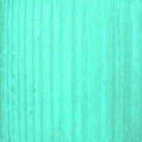 Ahgly Company Zatvoreni pravokutnik Solid tirkizne plave moderne prostirke, 7 '10'