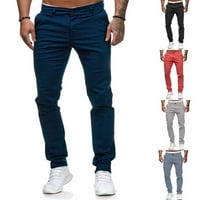 Fule Mens Jeans Designer Stretch Slim Fit Chinos Hlače Sve veličine struka Holtne hlače