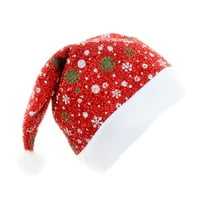 Keusn božićni šešir, Santa šešir, Xmas Holiday Hat za odrasle, Unise Velvet Comfort Cap