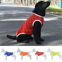 PISM PEST Okrugli vrat Prozračni mrežni sport Nosite majicu za kućne ljubimce Ljetni veliki pas odjeću