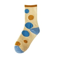 Božićne čarape za žene Pairs Womem plave karirane čarape plitke usta japanske slatke čarape za mlijeko