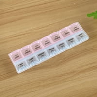 Dnevna pilula BO Medicina tableta Dispenser Organizator Tjedni slučaj skladištenja za AM PM Linum kućni priloženi lim pliša
