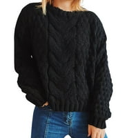 Cardigan za žene modni jesen i zimski ispis pleteni pulover dugih rukava, ležerni džemperi za žene