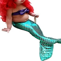 Bebiullo Kids Baby Girls Mermaid rep bikini kupaći kostimi kupaći kostim kupaći kostim