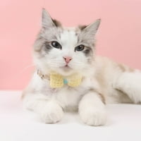 PJTEWAWE PET dodaci Cat ovratnici kravata luka i slatka šarm gospodin pamuk ispunjeni mački ovratnici